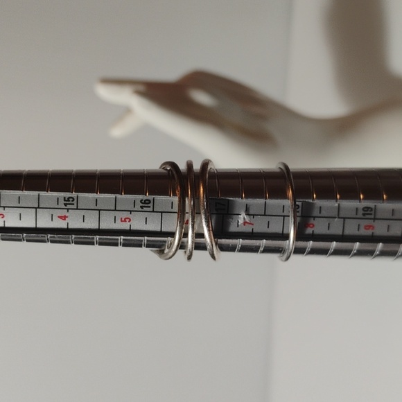 Bundle 4 Opal Or Moonstone Style Rings Sz 6-8 - Picture 5 of 6